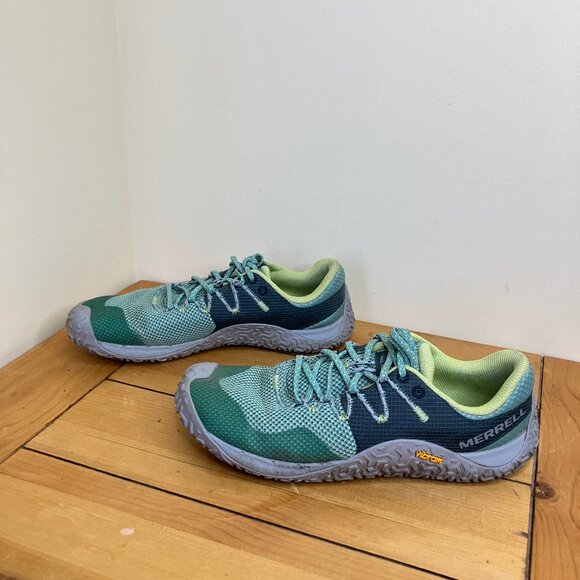 Merrell Glove 7 Trail Runners Barefoot Shoes Sneakers Women's US 8.5 Green - Picture 5 of 10